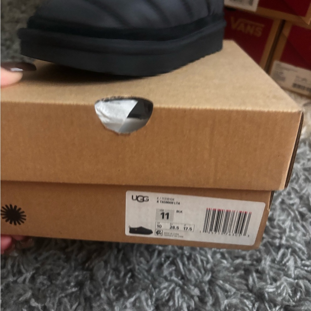 UGG Black Quilted Slip-Ons